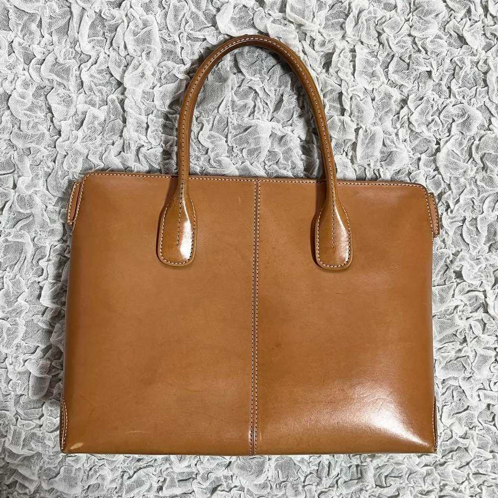 TOD'S Tote Bag in Calf Leather and Natural Leather - image 3