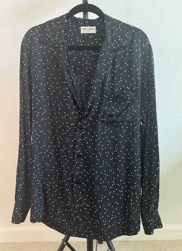 Saint Laurent Paris SS16 Polka Dot Viscose Shirt - image 1