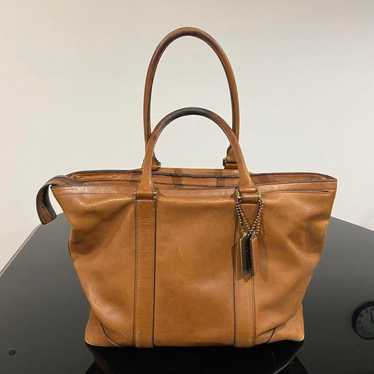 Old Coach Leather Tote Bag Brown