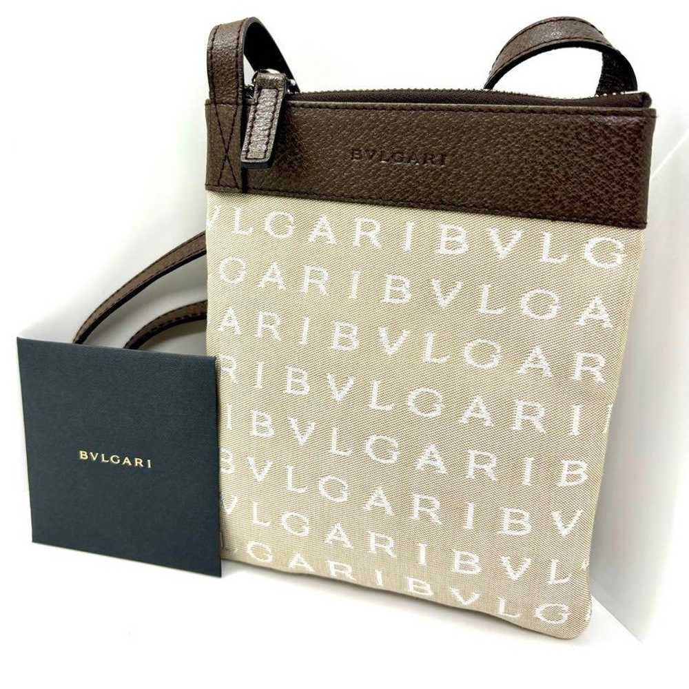 [Beautiful Condition] Bulgari Shoulder Bag Logo M… - image 1