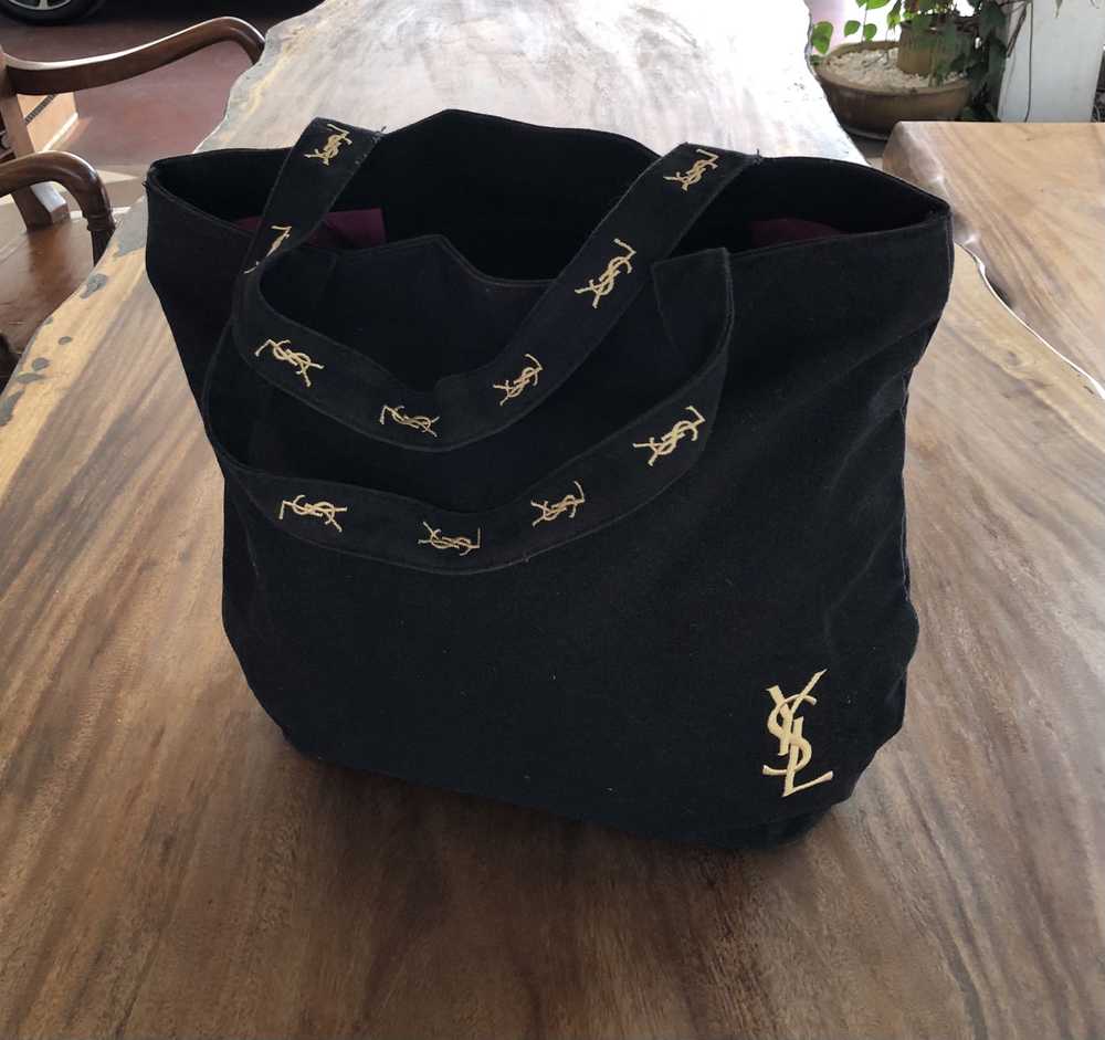 Yves Saint Laurent BLACK GOLD YSL PARFUMS TOTE BAG - image 1