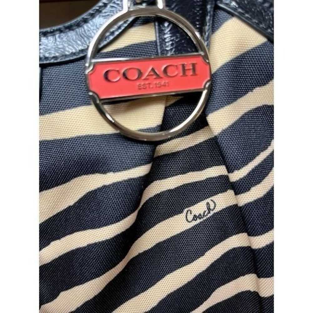 Coach F24022 Devin Zebra Fabric/Patent Leather Sh… - image 5