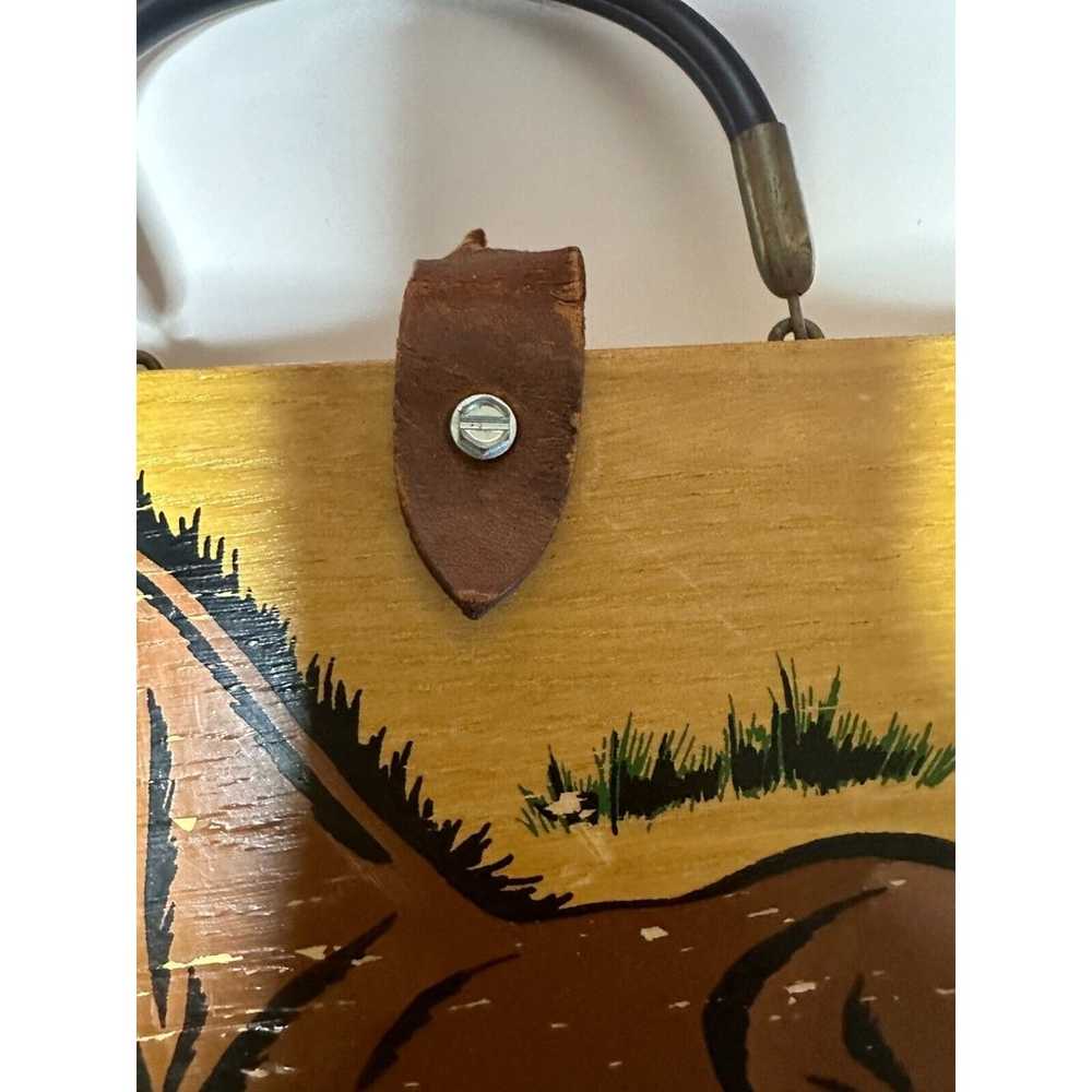 Vintage Enid Collins of Texas Box Bag Wood Purse … - image 3