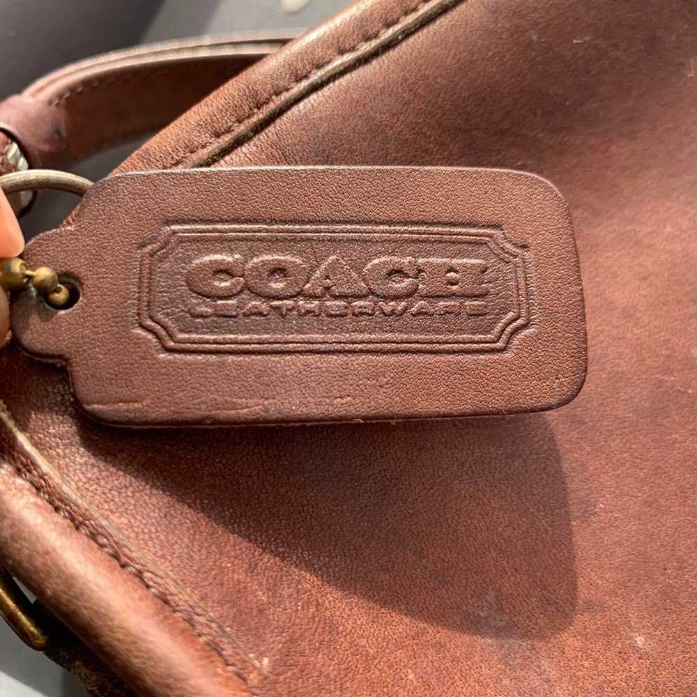 COACH Brown Leather Shoulder Bag - image 3