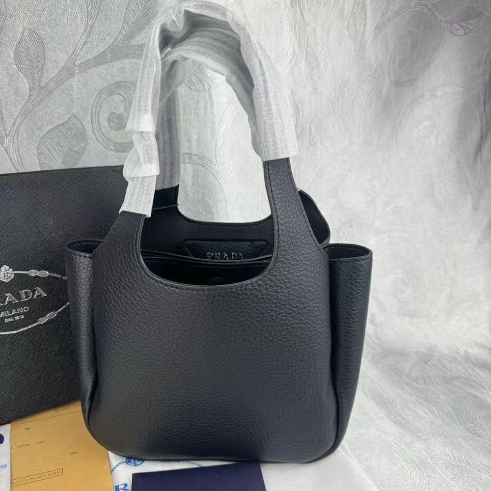 PRADA Leather Tote Bag Black - image 2