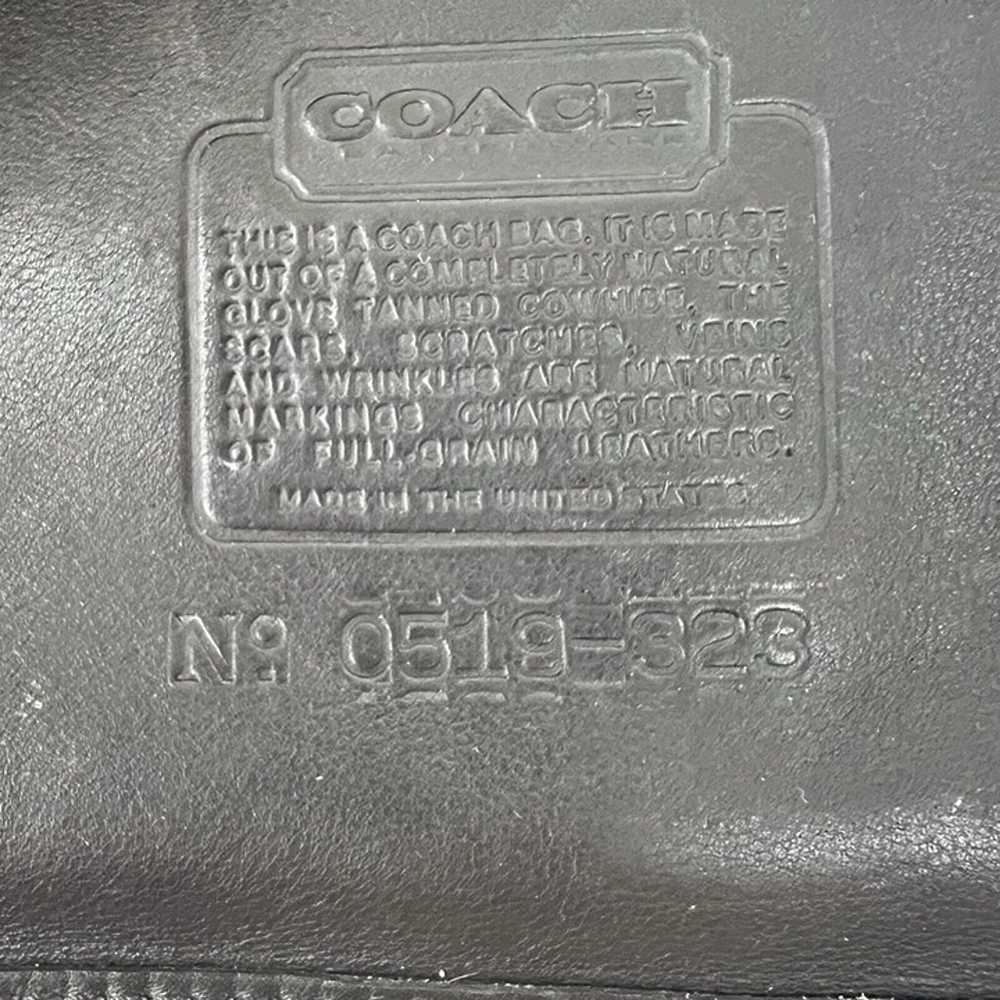 Coach Oliver Vintage Black Leather Bag USA Made F… - image 10