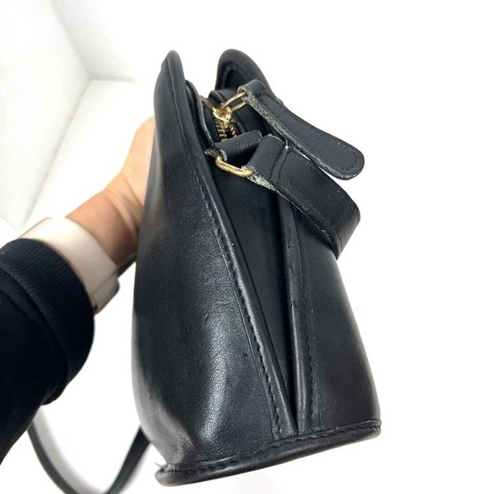 Coach Oliver Vintage Black Leather Bag USA Made F… - image 9