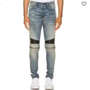Amiri jeans mx2 leather - Gem