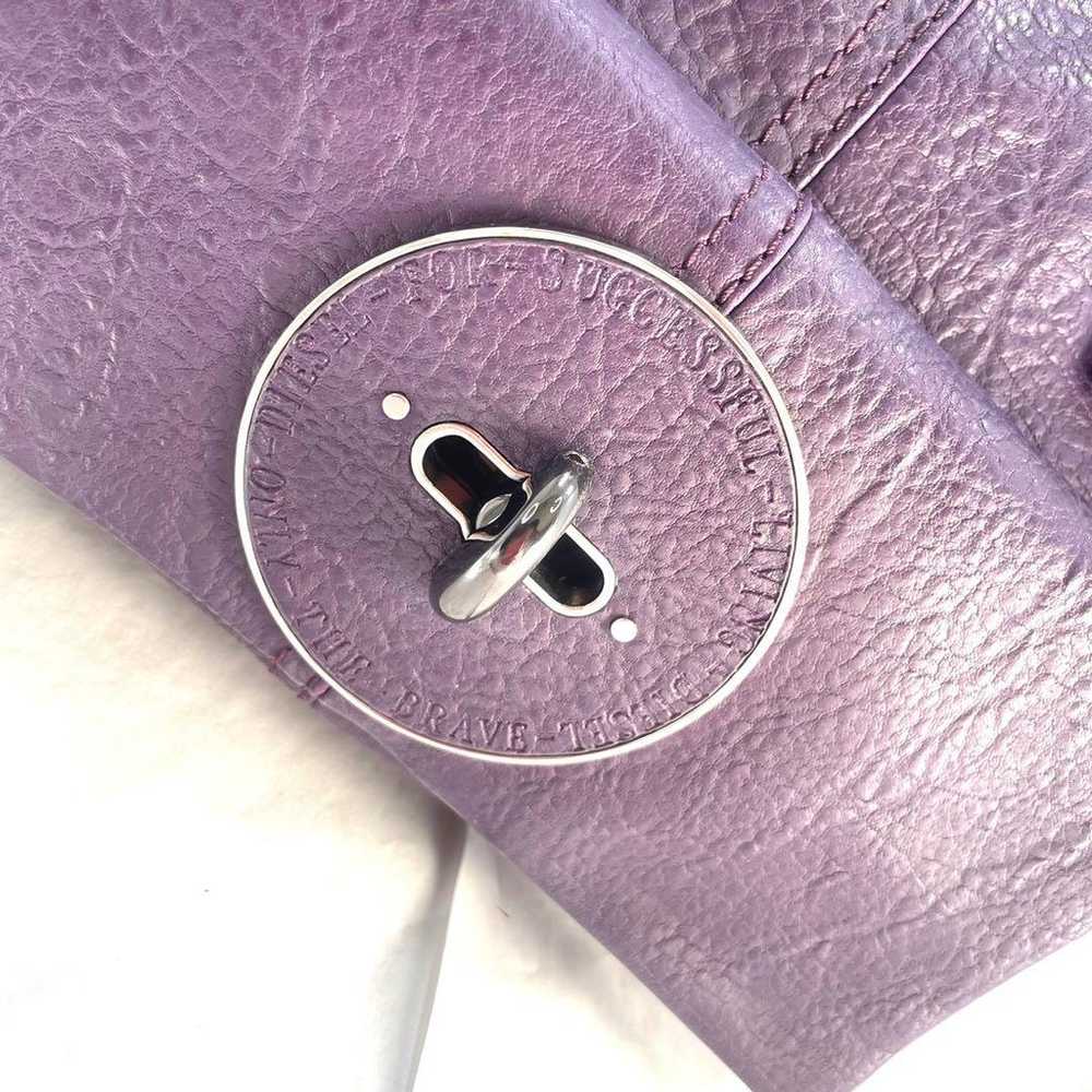 Diesel Shoulder Bag Purple Turn Lock Leather DIES… - image 3