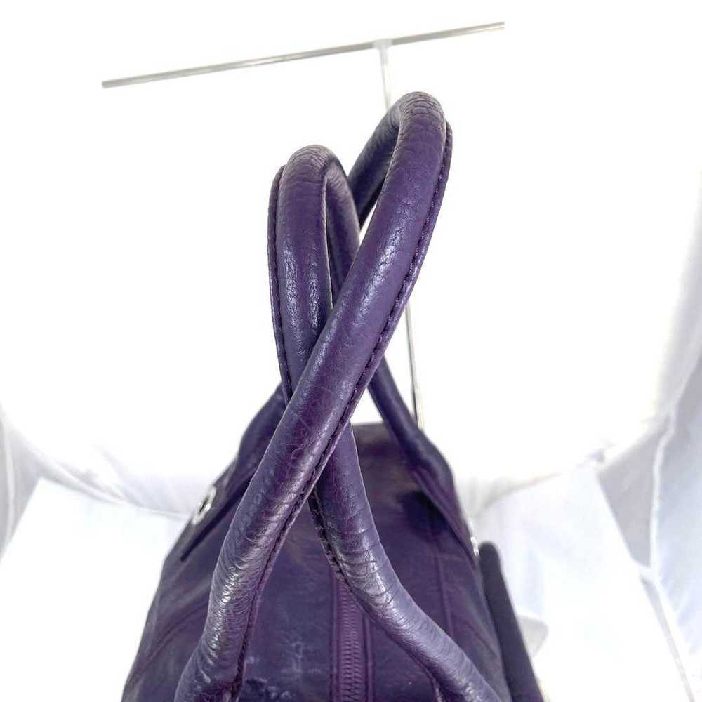 Diesel Shoulder Bag Purple Turn Lock Leather DIES… - image 8