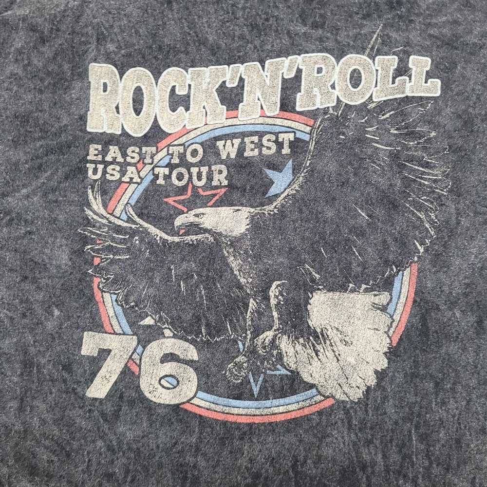 Brand Rock-n-Roll 1976 Cropped Shirt Womens L 21x… - image 3