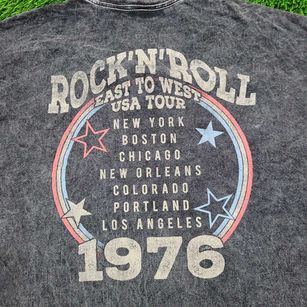 Brand Rock-n-Roll 1976 Cropped Shirt Womens L 21x… - image 8