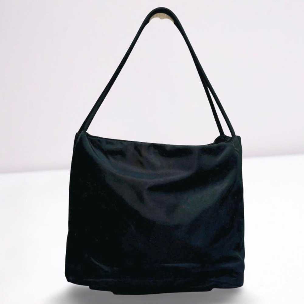 PRADA Tote Bag Handbag Triangle Logo Nylon Black … - image 3