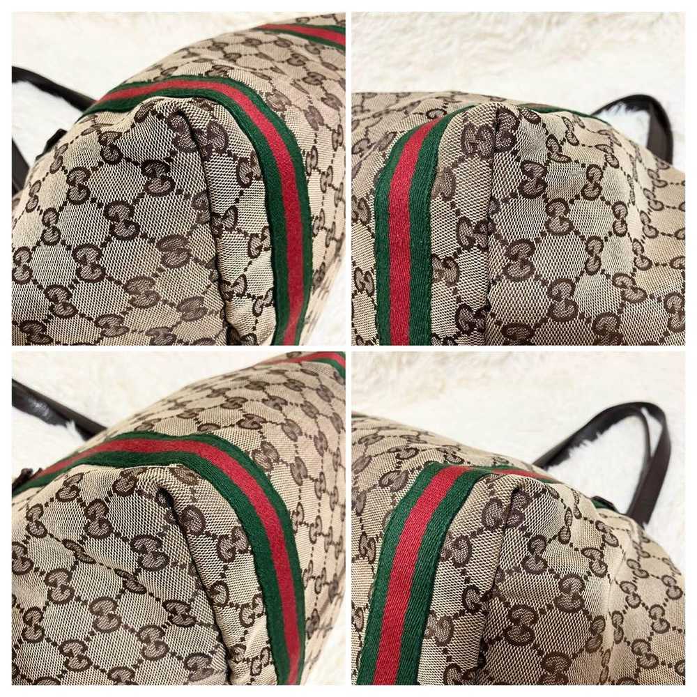 GUCCI * GG Canvas Sherry Line Leather Brown with … - image 9