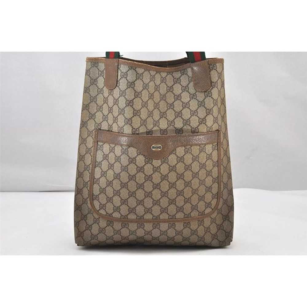 Authentic GUCCI Web Sherry Line Shoulder Tote Bag… - image 2