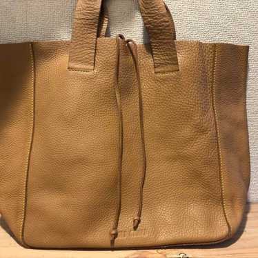 MIU MIU Beige Leather Tote Bag