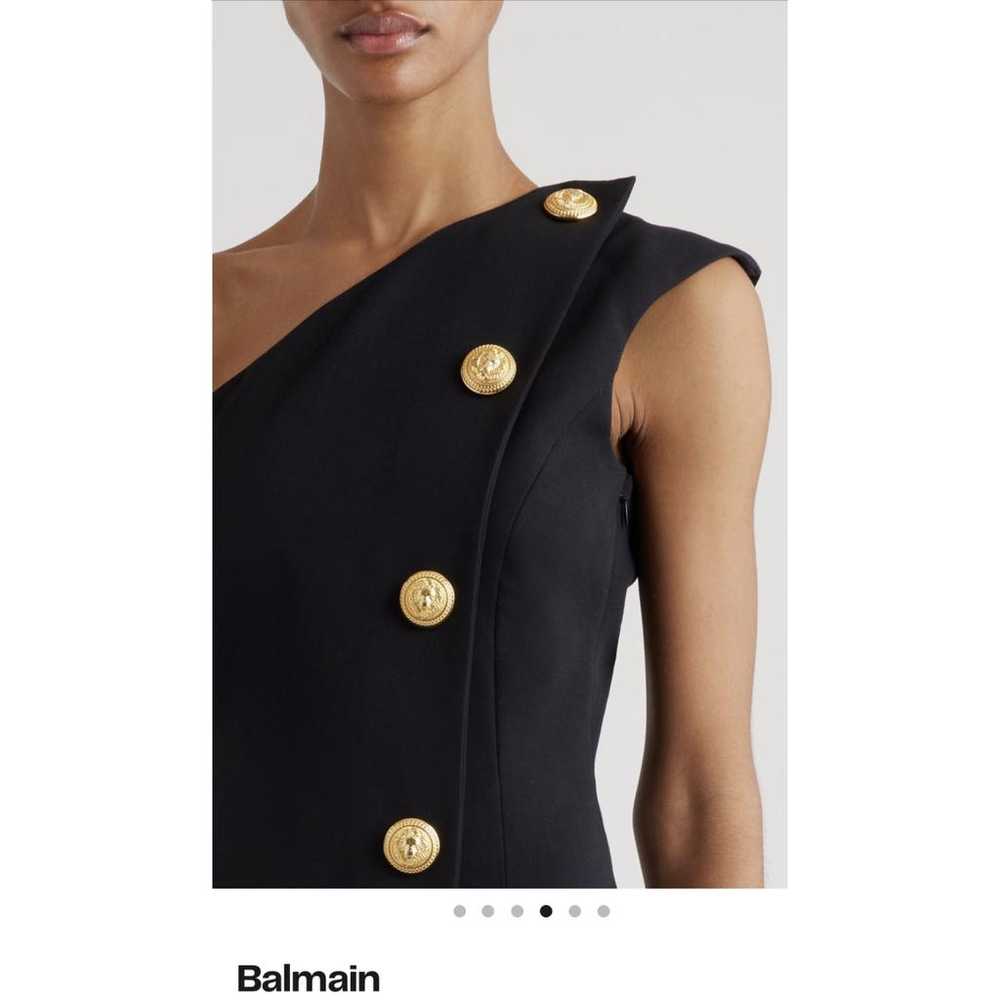 Balmain Wool mini dress - image 5