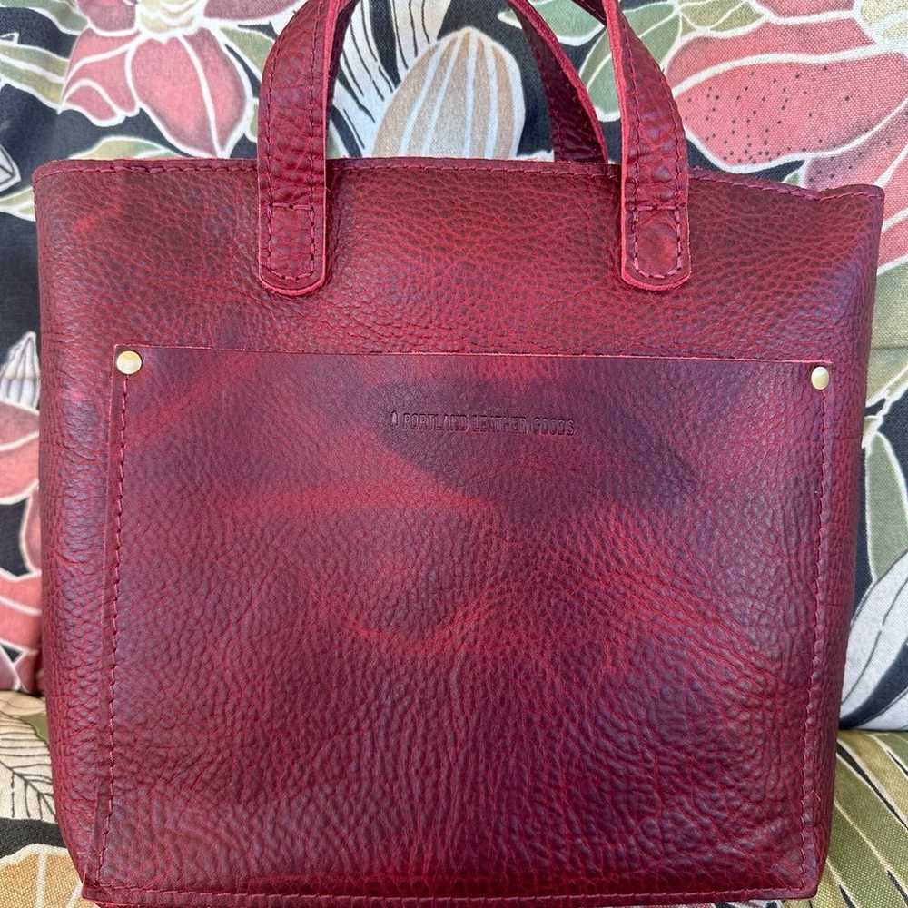 Portland leather sangria mini crossbody - image 1