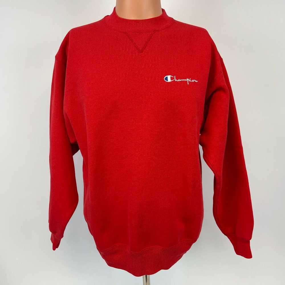 Champion Champion Embroidered Script Crewneck Swe… - image 2