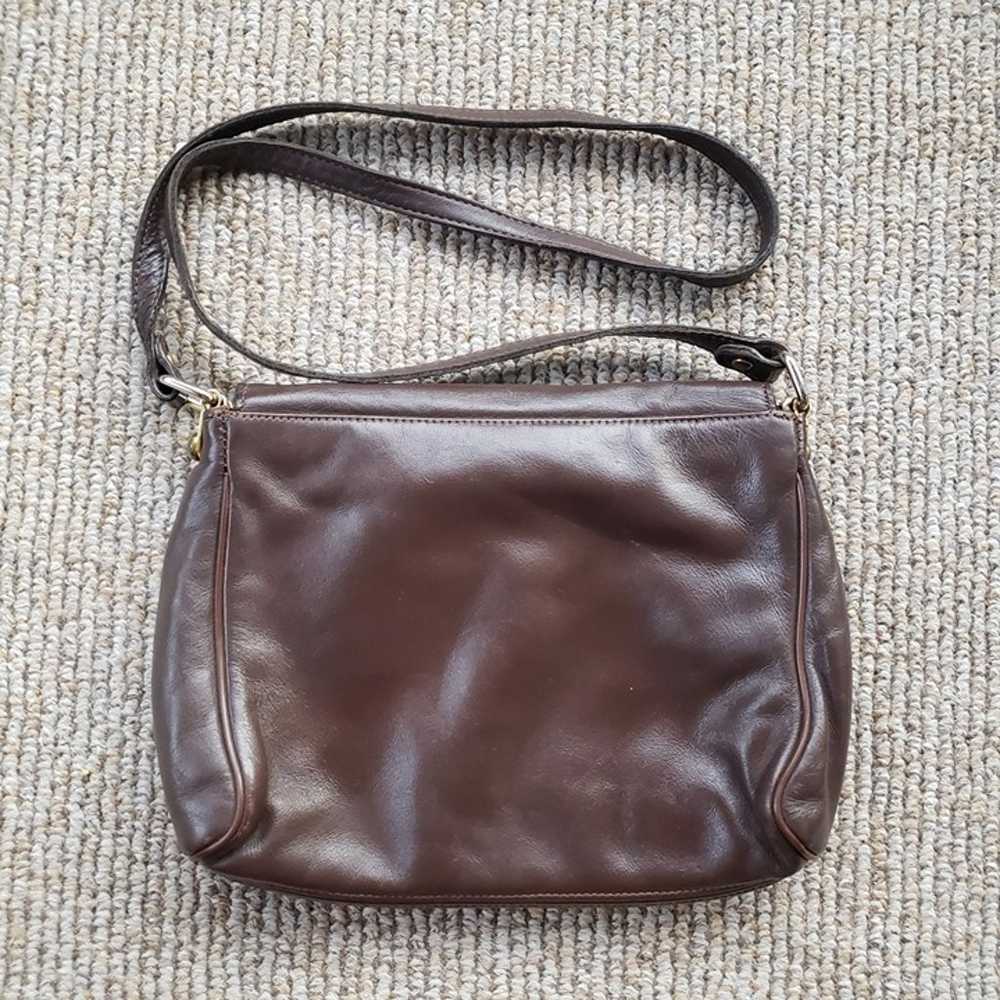 Vintage 60s 70s Etienne Aigner Brown Leather Hand… - image 2