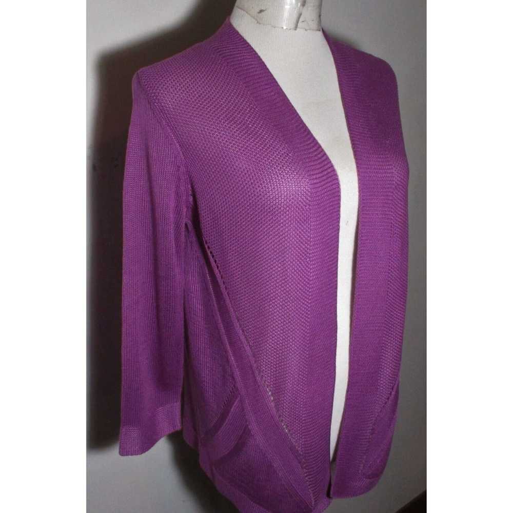 Worthington Luxurious Purple Cardigan Wrap Sweate… - image 3