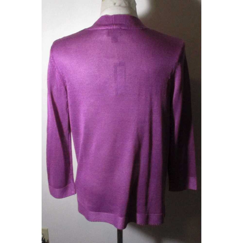 Worthington Luxurious Purple Cardigan Wrap Sweate… - image 5