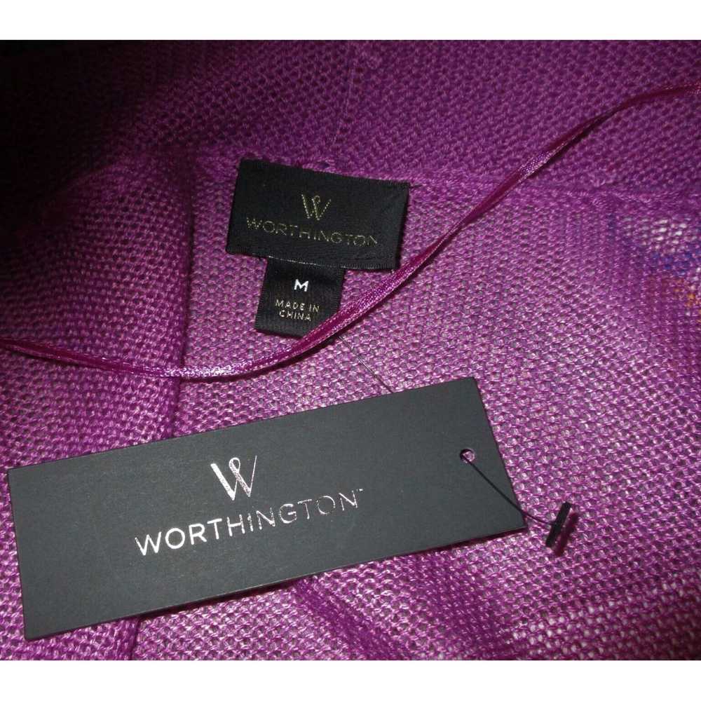 Worthington Luxurious Purple Cardigan Wrap Sweate… - image 6