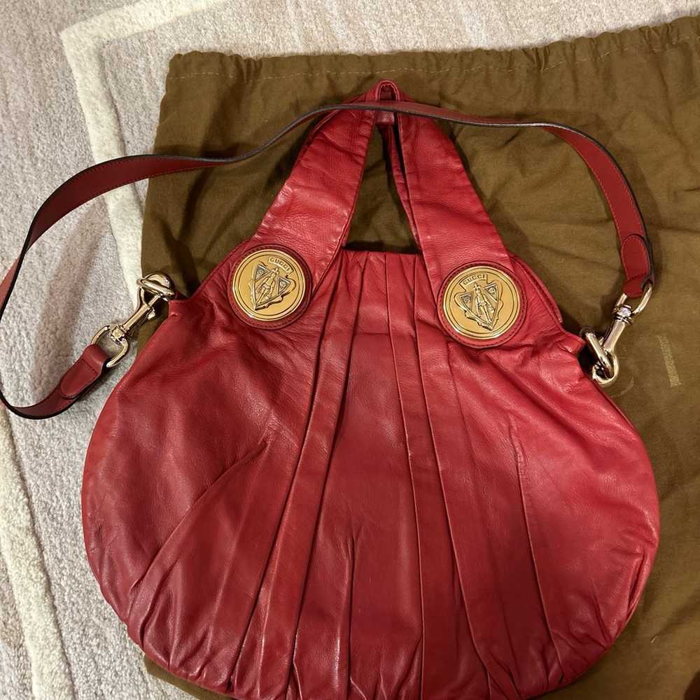 Gucci Hysteria Convertible Hobo Bag in Red Leather - image 2