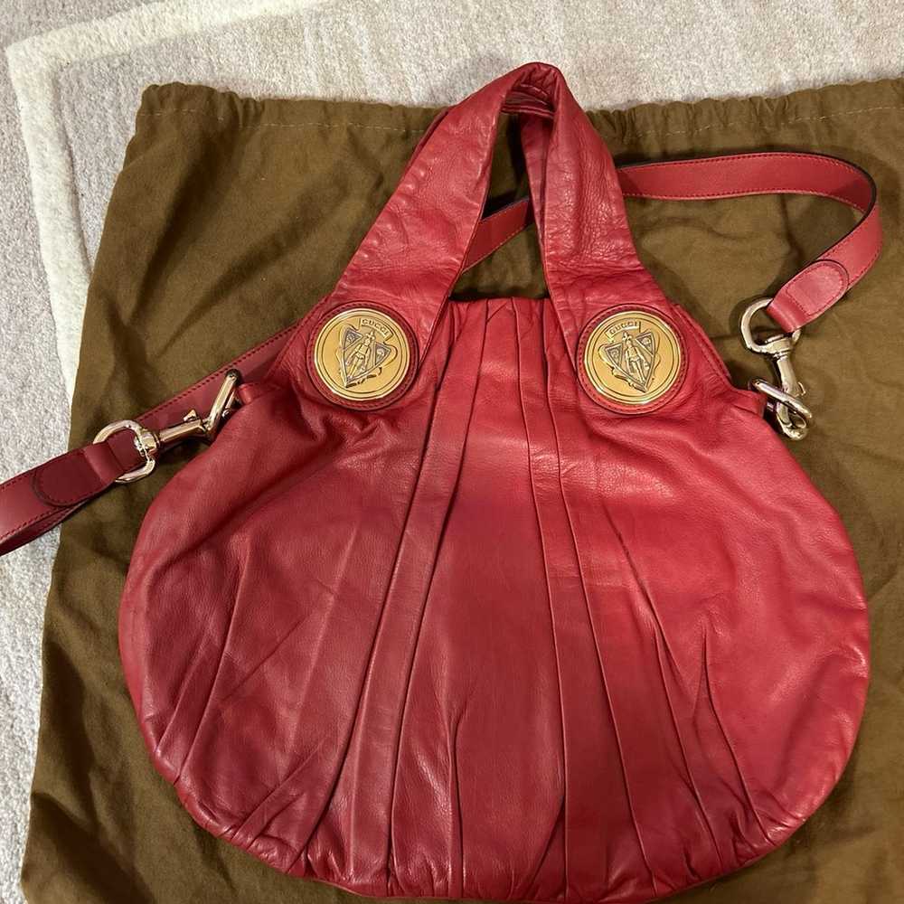 Gucci Hysteria Convertible Hobo Bag in Red Leather - image 3