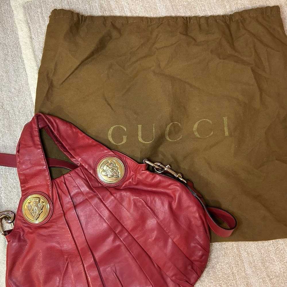 Gucci Hysteria Convertible Hobo Bag in Red Leather - image 4