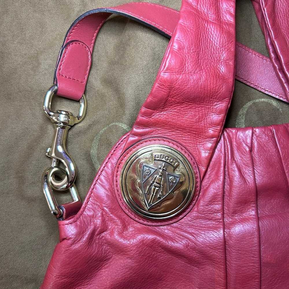 Gucci Hysteria Convertible Hobo Bag in Red Leather - image 5