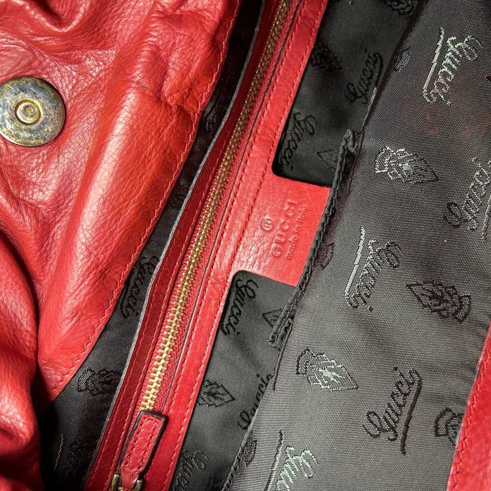 Gucci Hysteria Convertible Hobo Bag in Red Leather - image 6