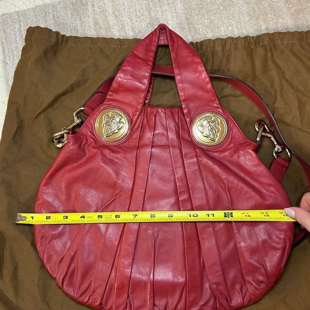 Gucci Hysteria Convertible Hobo Bag in Red Leather - image 7