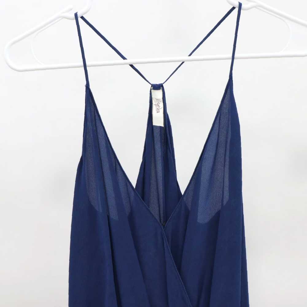 Vintage Navy Blue Silk Romper Jumpsuit for Women … - image 2