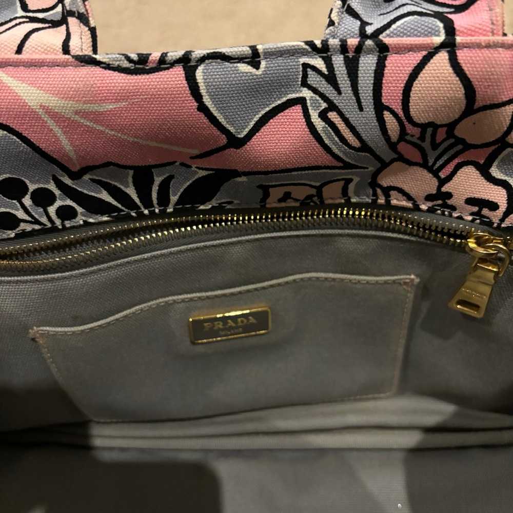 Prada Campa Stampata Pink (Rosa) floral bag - image 8