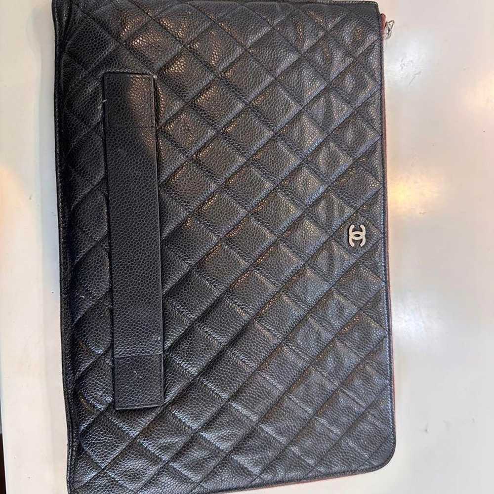 CHANEL Quilted Black Clutch Bag - image 8