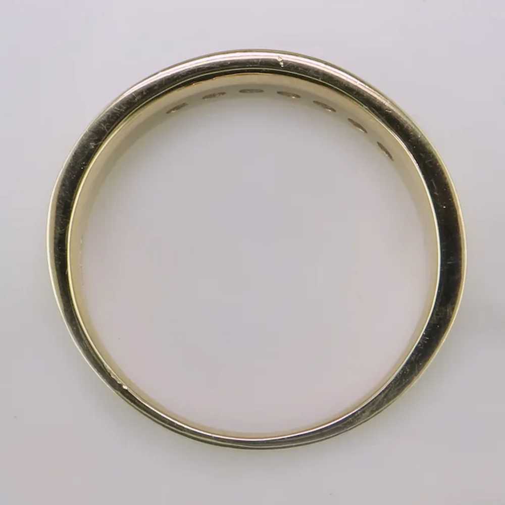 14K Yellow Gold Diamond Band - image 3