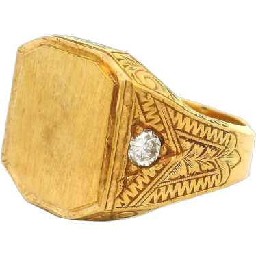 Antique 18k Yellow Gold 0.35ctw Old European Diamo