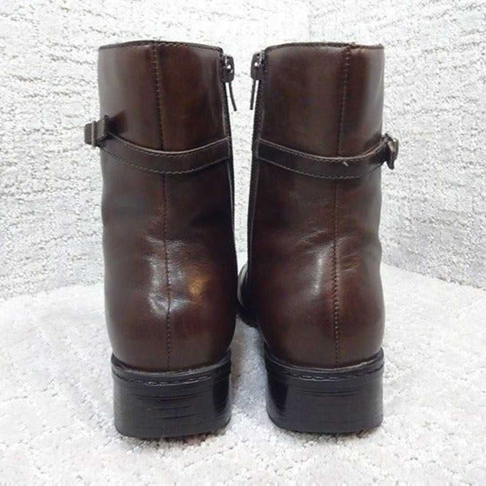 Clarks Women's Size 7 M US Brown Leather Zip Ankl… - image 4