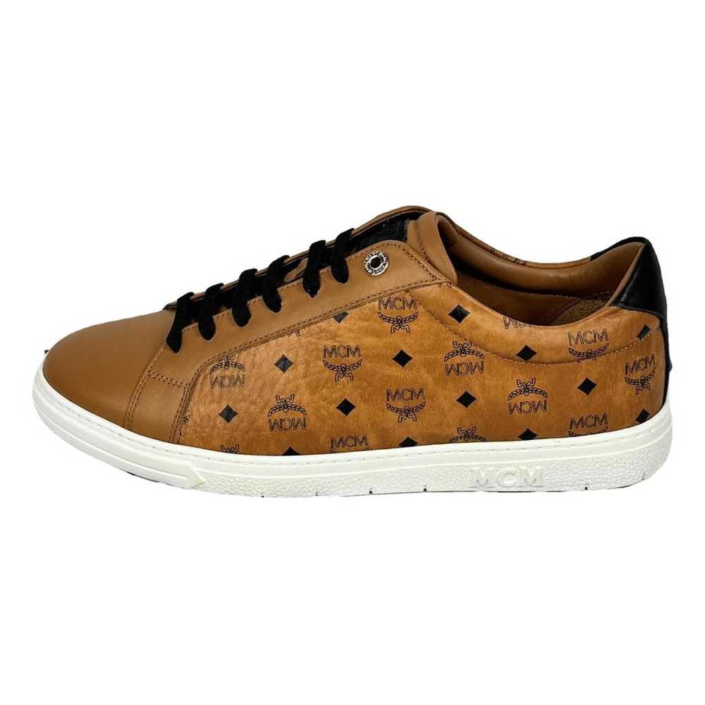 MCM Leather low trainers - image 1