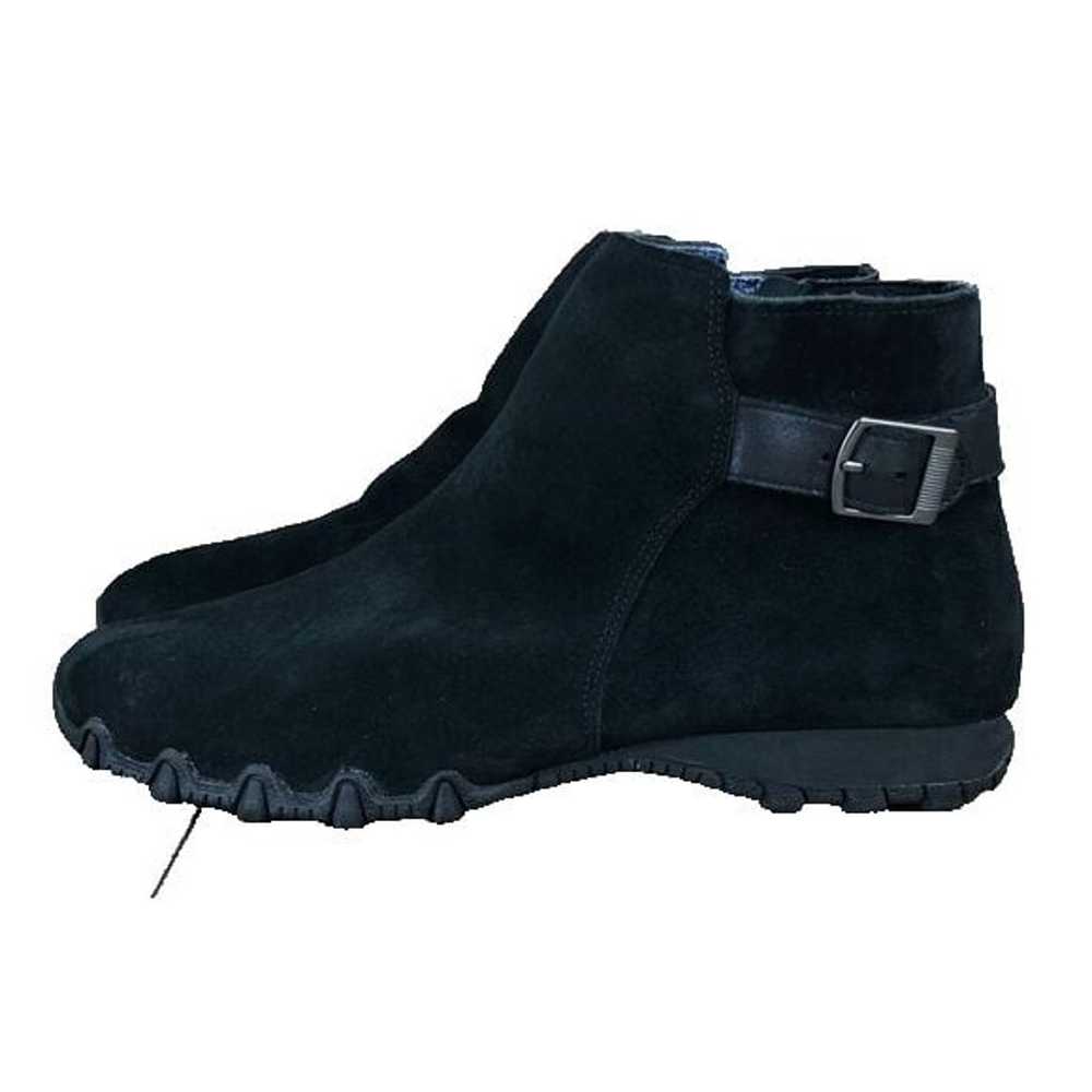 Skechers Ankle Boots Women's 9 Black Suede Side Z… - image 1