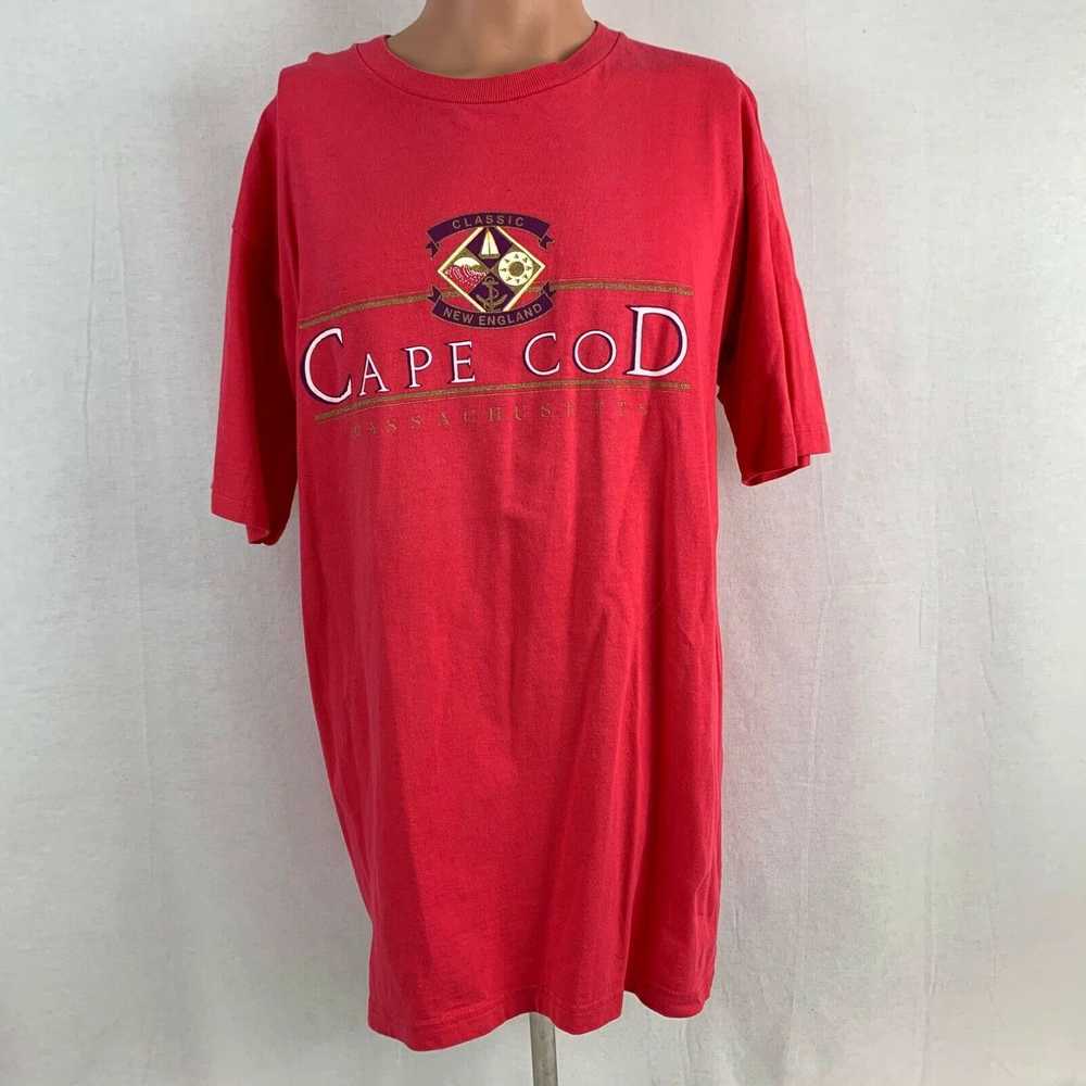 Lee Cape Cod Massachusetts Embossed T Shirt Vtg 9… - image 2