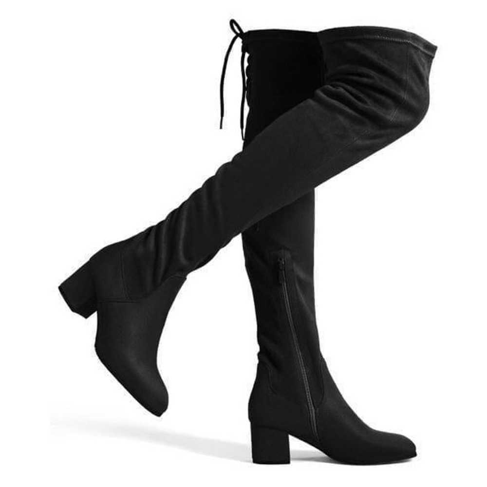 DREAM PAIRS Women's Over The Knee Chunky Heel Boo… - image 2