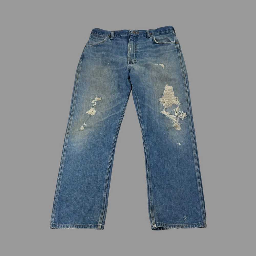 Vintage Vintage faded 1970s jeans - image 1