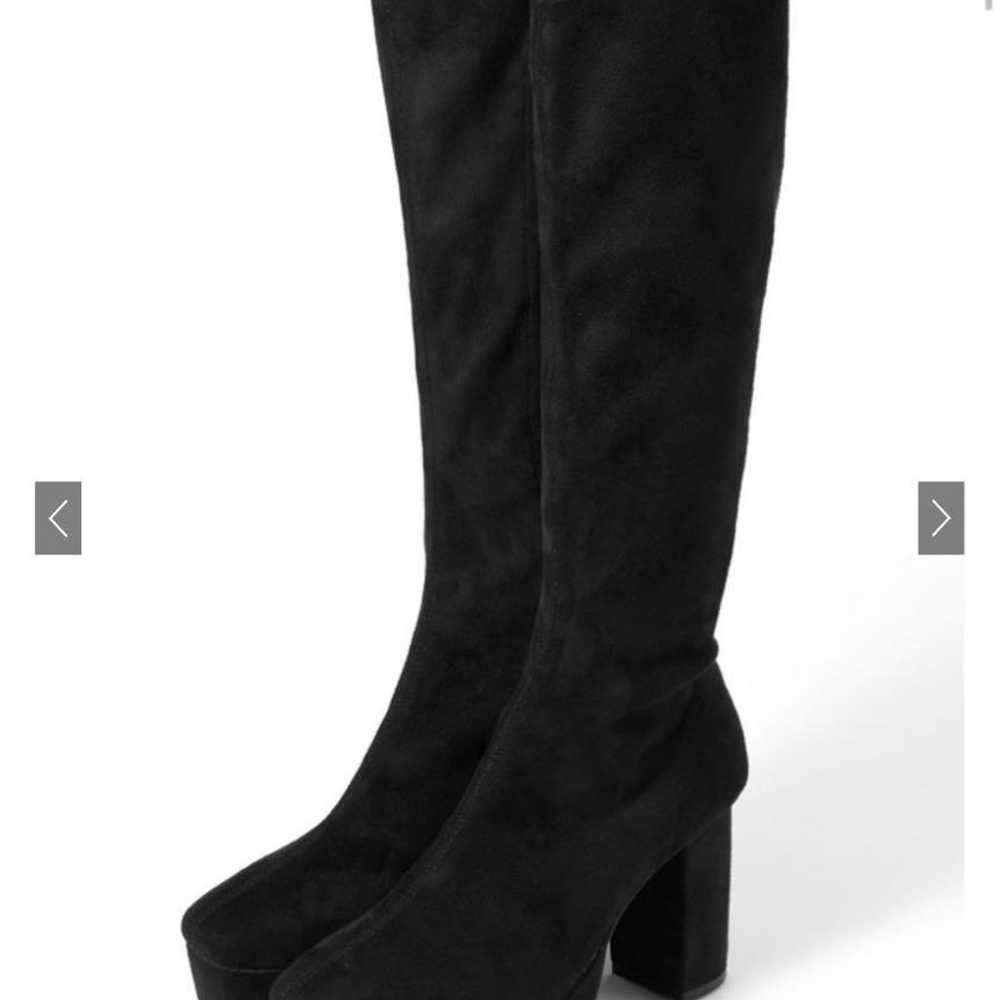 GRL Chunky Heel Long Boots [ci413] SW - image 1