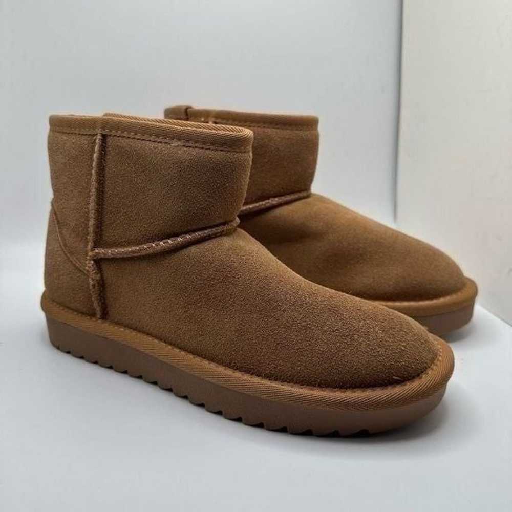 CUSHIONAIRE Cozy Boot 5 CHESTNUT - image 1