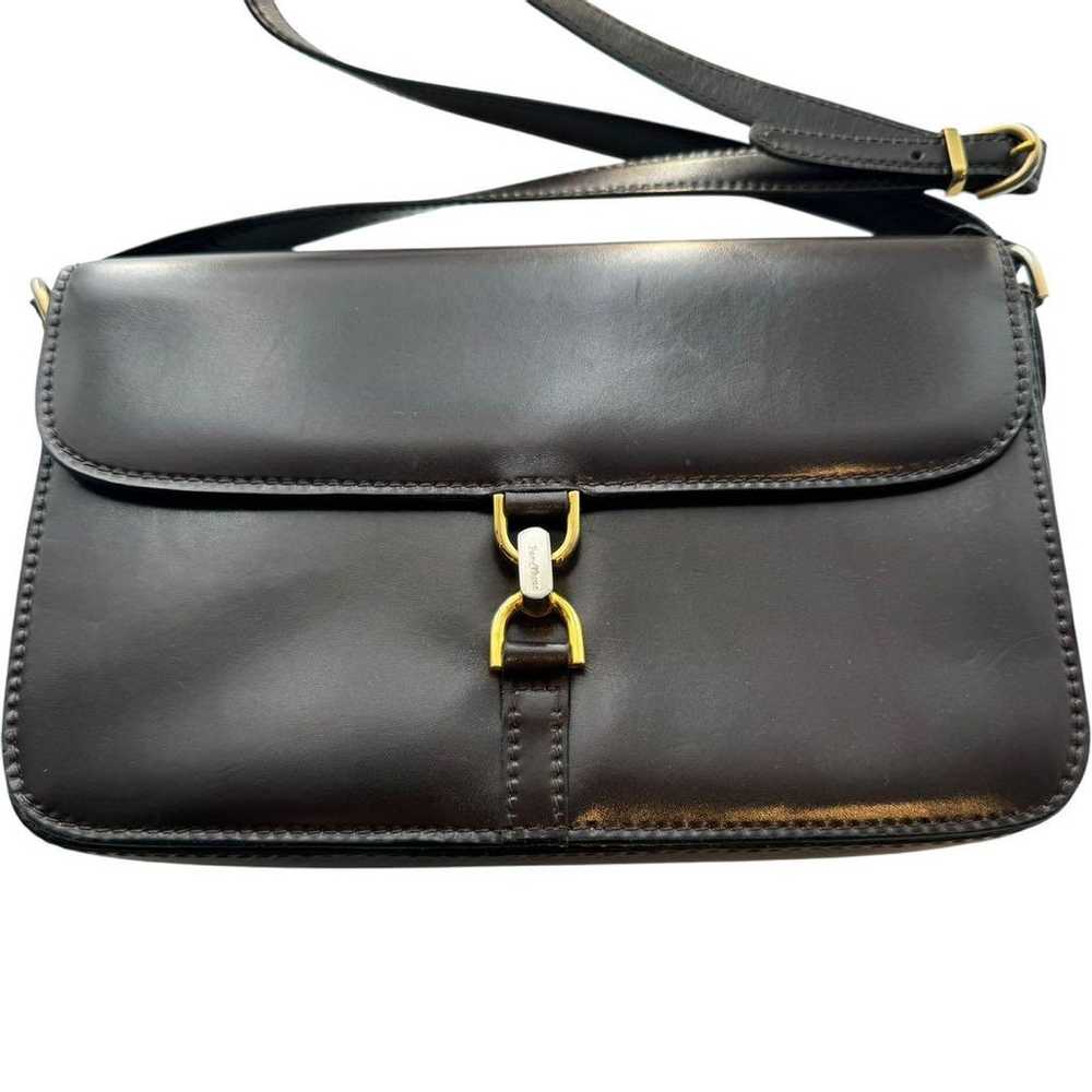 Jean Claude VINTAGE Leather Shoulder Bag - image 2