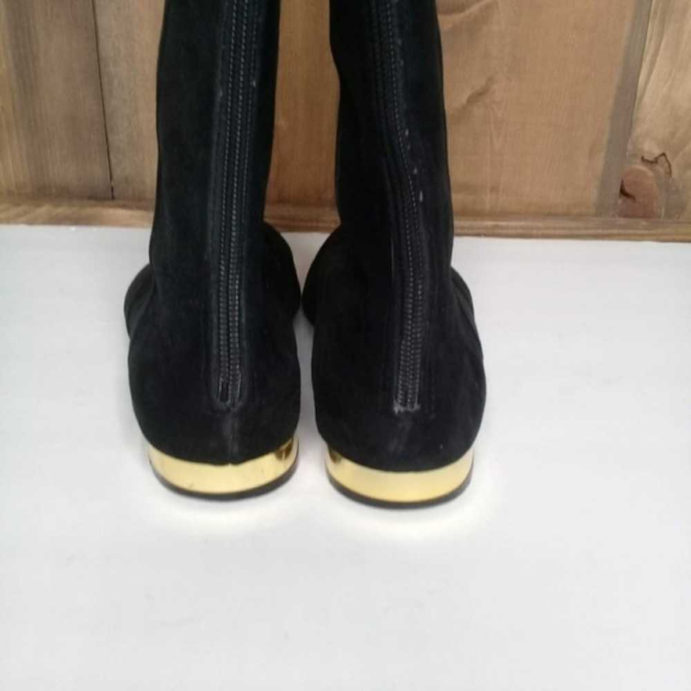 Penny Loves Kenny Tabi Black Suede Over Calf Boot… - image 2