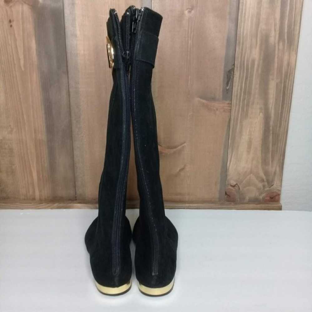 Penny Loves Kenny Tabi Black Suede Over Calf Boot… - image 5