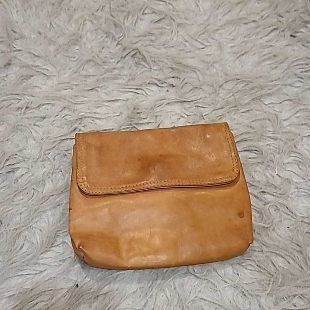 Kenneth cole vintage brown leather and silver pou… - image 4